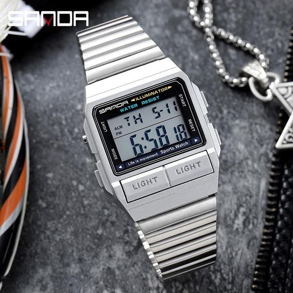 men's sports outdoor watch led electronic fashion shockproof waterproof relogio masculino 2007 wristwatches, Slivery;brown
men's sports outdoor watch led electronic fashion shockproof waterproof relogio masculino 2007 wristwatches, Slivery;brown