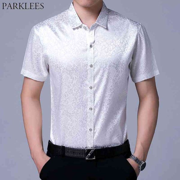 floral print silk shirt men brand slim fit short sleeve mens dress shirts satin smooth male tuxedo shirt chemise white 2xl 210522, White;black
floral print silk shirt men brand slim fit short sleeve mens dress shirts satin smooth male tuxedo shirt chemise white 2xl 210522, White;black