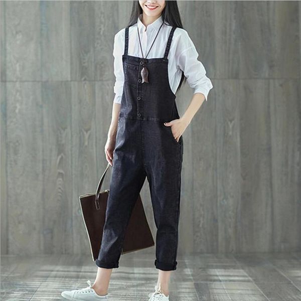 women's jumpsuits & rompers casual jumpsuit pockets harem trousers cotton linen overall ankle-length pants black spring summer ilstile, Black;white
women's jumpsuits & rompers casual jumpsuit pockets harem trousers cotton linen overall ankle-length pants black spring summer ilstile, Black;white