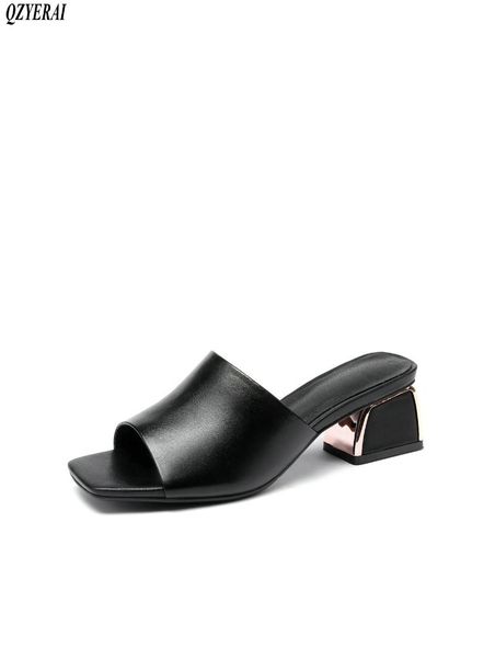 slippers summer genuine leather women's black white european sandals wedding shoes size 34-40
slippers summer genuine leather women's black white european sandals wedding shoes size 34-40
