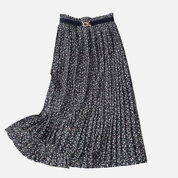 skirts elastic high waist belt floral print woman skirt all-match ruffled chiffon female ruched lady stylish summer vestidos, Black
skirts elastic high waist belt floral print woman skirt all-match ruffled chiffon female ruched lady stylish summer vestidos, Black