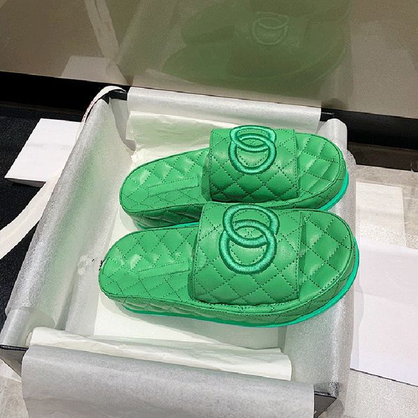 2021 women slippers platform trainers slipper sandals slides summer beach genuine leather womens sandal shoes with box 35-40, Black
2021 women slippers platform trainers slipper sandals slides summer beach genuine leather womens sandal shoes with box 35-40, Black
