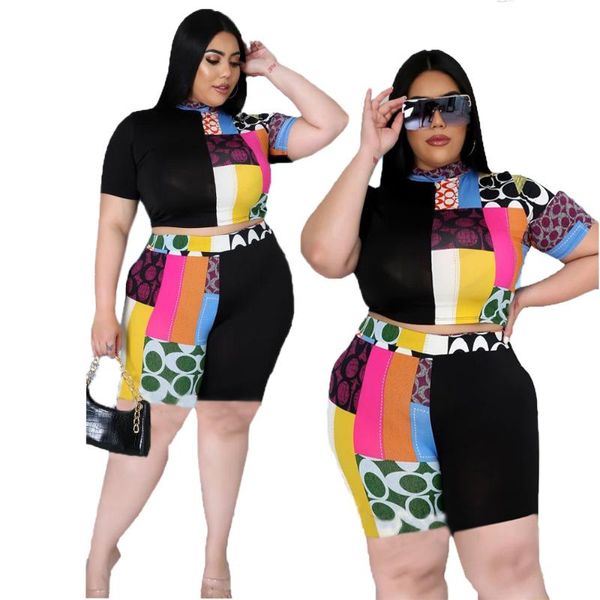 women's tracksuits zoctuo two piece pants set multi printing women casual plus size high elastic shorts o neck short t-shirts outfits, Gray
women's tracksuits zoctuo two piece pants set multi printing women casual plus size high elastic shorts o neck short t-shirts outfits, Gray