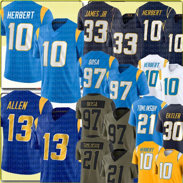 10 justin herbert 13 keenan allen jersey 97 joey bosa 21 ladainian tomlinson football jerseys derwin j ames jr austin ekeler junior seau lan, Black;red
10 justin herbert 13 keenan allen jersey 97 joey bosa 21 ladainian tomlinson football jerseys derwin j ames jr austin ekeler junior seau lan, Black;red