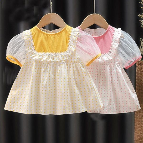 girls kids princess sweet dress summer mesh short sleeve children baby infants casual dot polka dresses vestidos girl's, Red;yellow
girls kids princess sweet dress summer mesh short sleeve children baby infants casual dot polka dresses vestidos girl's, Red;yellow