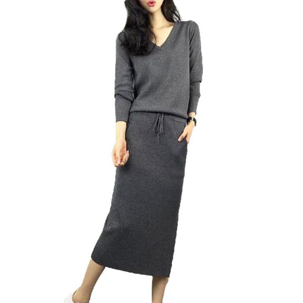 casual dresses vicabo black knit dress women straight v neck long sleeve koran style grey female autumn winter street wear midi, Black;gray
casual dresses vicabo black knit dress women straight v neck long sleeve koran style grey female autumn winter street wear midi, Black;gray