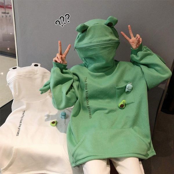 women's hoodies & sweatshirts green fleece frog hoodie harajuku embroidery hooded pullover oversized women sudaderas hombre sweatshirt, Black
women's hoodies & sweatshirts green fleece frog hoodie harajuku embroidery hooded pullover oversized women sudaderas hombre sweatshirt, Black