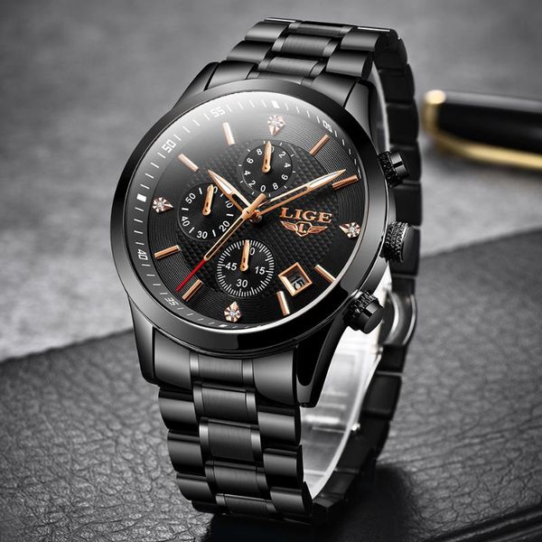 wristwatches reloj lige full steel quartz mens watches military sport watch men waterproof chronograph relogio masculino+bo, Slivery;brown
wristwatches reloj lige full steel quartz mens watches military sport watch men waterproof chronograph relogio masculino+bo, Slivery;brown