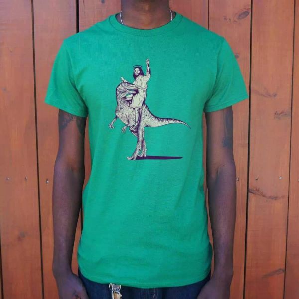 jesus lizard t-shirt | mens short sleeve graphic t-shirt, White;black