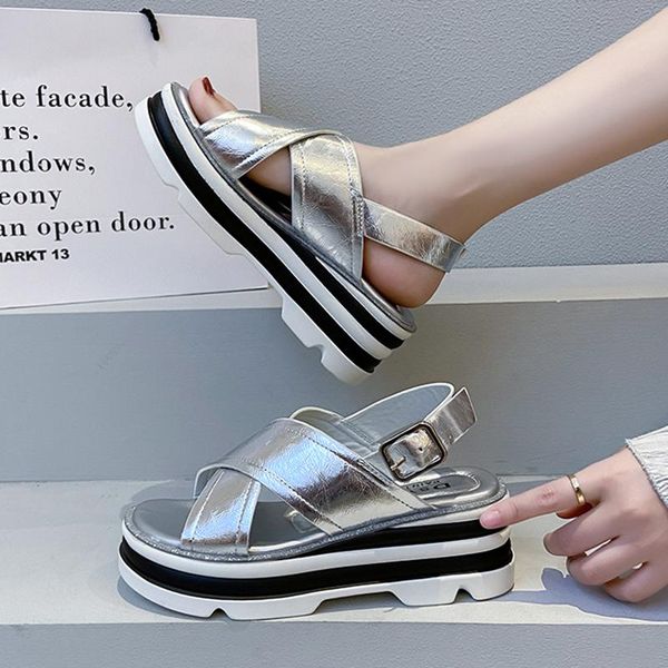 sandals rimocy summer women chunky platform silver 2021 fashion thick bottom wedges gladiator shoes woman high heels sandalias, Black
sandals rimocy summer women chunky platform silver 2021 fashion thick bottom wedges gladiator shoes woman high heels sandalias, Black