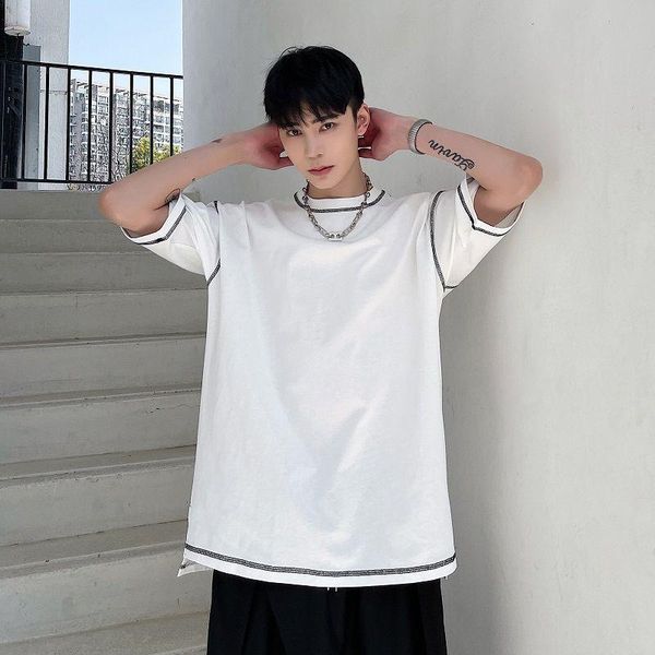 solid color o-neck cotton t-shirt men korean fashion loose casual streetwear hip-hop short-sleeved men's t-shirts, White;black
solid color o-neck cotton t-shirt men korean fashion loose casual streetwear hip-hop short-sleeved men's t-shirts, White;black