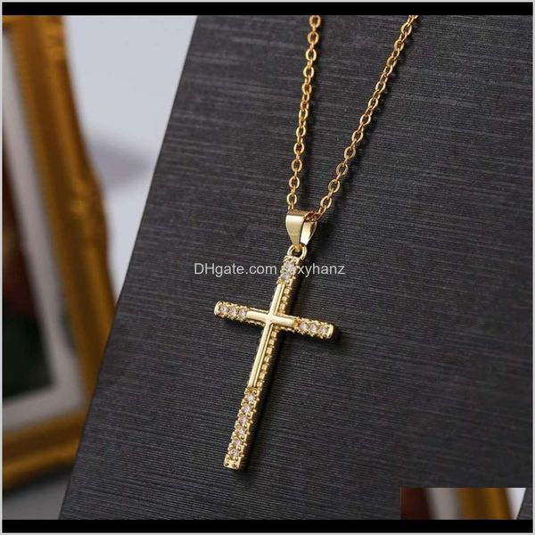 necklaces & pendants drop delivery 2021 simple trend gold electroplating copper inlaid zirconium cross necklace personalized hip hop crystal, Silver
necklaces & pendants drop delivery 2021 simple trend gold electroplating copper inlaid zirconium cross necklace personalized hip hop crystal, Silver