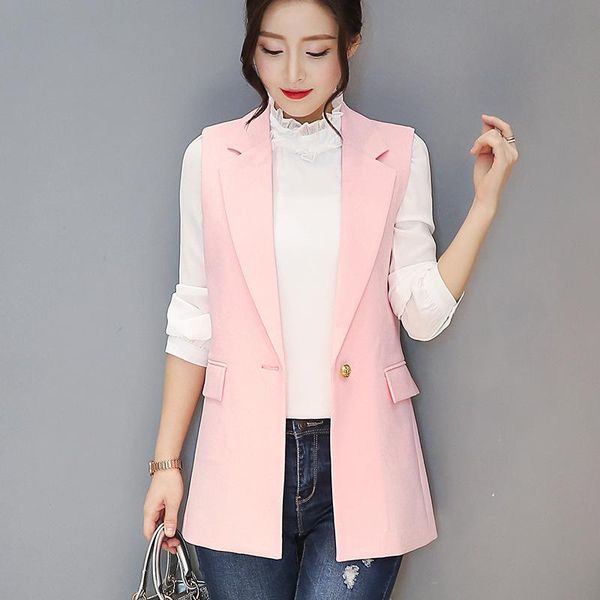 women's vests 2021 spring fashion pockets turn-down collar single button sleeveless office lady pantone blazer vest jackets p3416, Black;white
women's vests 2021 spring fashion pockets turn-down collar single button sleeveless office lady pantone blazer vest jackets p3416, Black;white