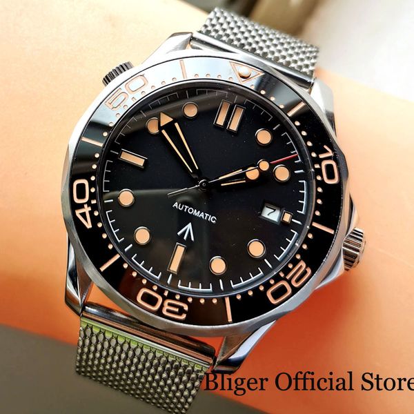 bliger new collection mechanical men's watches saffierglas date nh35 21 jewel miyota 8215 mental band rotating bezel, Slivery;brown
bliger new collection mechanical men's watches saffierglas date nh35 21 jewel miyota 8215 mental band rotating bezel, Slivery;brown