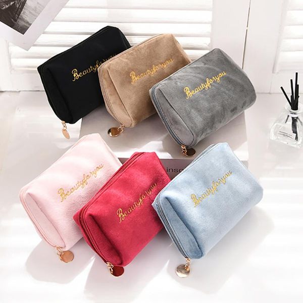 women zipper velvet make up bag travel cosmetic bags solid color female mini portable multifunctional lipstick pouch & cases
women zipper velvet make up bag travel cosmetic bags solid color female mini portable multifunctional lipstick pouch & cases