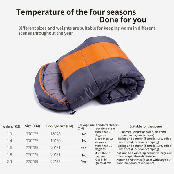 rectangular sleep sack camping sleeping bag splicing hiking outdoor waterproof backpacking thermal portable bags
rectangular sleep sack camping sleeping bag splicing hiking outdoor waterproof backpacking thermal portable bags