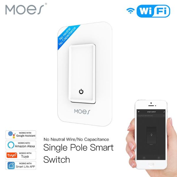 smart home control moes wifi push button switch no neutral wire single pole capacitor required life app amazon echo google
smart home control moes wifi push button switch no neutral wire single pole capacitor required life app amazon echo google