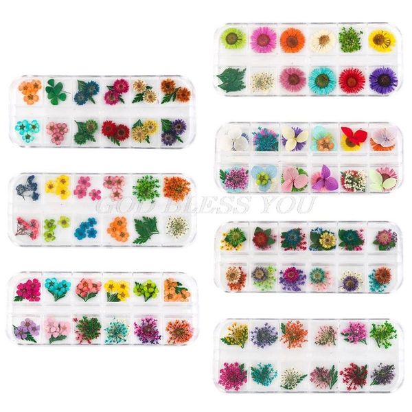 decorative flowers & wreaths 12grid/box crystal epoxy filler dry flower mixed nail stickers decorations resin filling material craft art acc
decorative flowers & wreaths 12grid/box crystal epoxy filler dry flower mixed nail stickers decorations resin filling material craft art acc