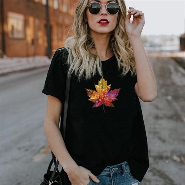 maple leaf print womens t shirts short sleeve o neck loose ladies tee clothes camisetas mujer, White
maple leaf print womens t shirts short sleeve o neck loose ladies tee clothes camisetas mujer, White