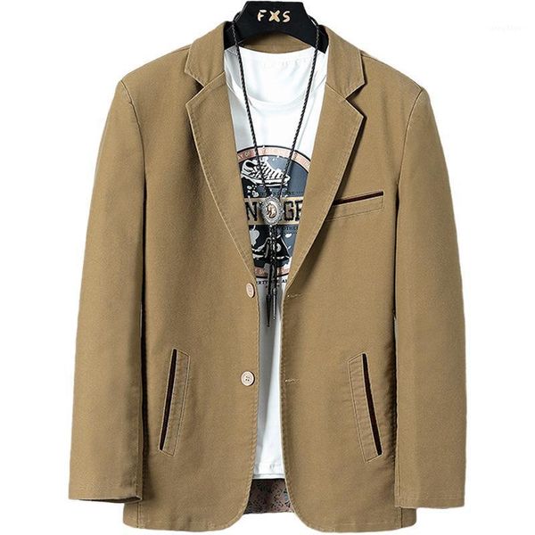 suit men's spring and autumn casual jacket korean style slim small single clothing jackets, Black;brown 
suit men's spring and autumn casual jacket korean style slim small single clothing jackets, Black;brown