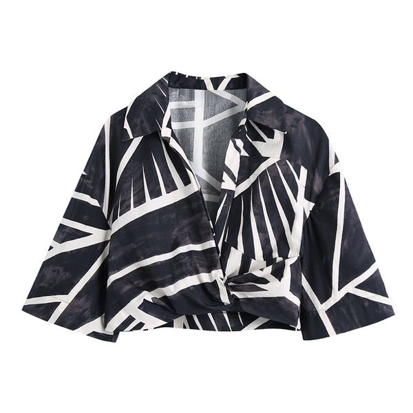 tie dye fashion half sleeve blouse women summer chic lapel crop shirt lady streetwear casaul short female 210430, White
tie dye fashion half sleeve blouse women summer chic lapel crop shirt lady streetwear casaul short female 210430, White