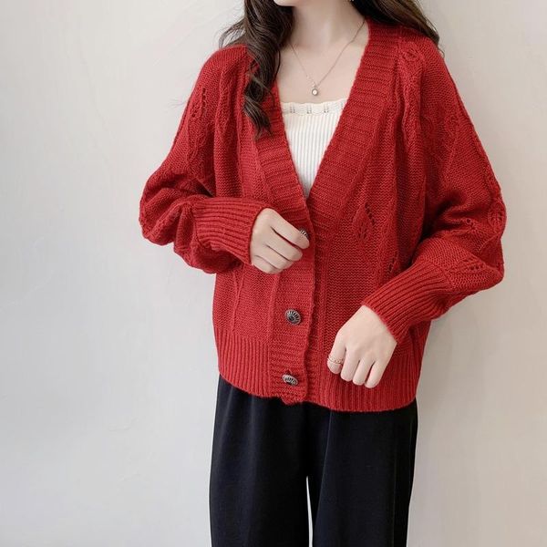 women's knits & tees sweater women longsleeve cardigan loose cutout coat autumn female outer short knit oversized, White
women's knits & tees sweater women longsleeve cardigan loose cutout coat autumn female outer short knit oversized, White
