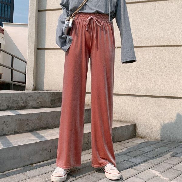women's pants & capris streetwear velvet trousers harajuku high-waisted wide-leg women 2021 autumn and winter warmth belt loose casual, Black;white
women's pants & capris streetwear velvet trousers harajuku high-waisted wide-leg women 2021 autumn and winter warmth belt loose casual, Black;white