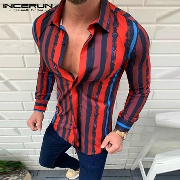 men's casual shirts autumn men striped shirt breathable long sleeve lapel blouse streetwear button chic fashion camisa masculina inceru, White;black
men's casual shirts autumn men striped shirt breathable long sleeve lapel blouse streetwear button chic fashion camisa masculina inceru, White;black