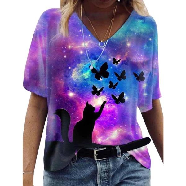 women's t-shirt animal butterfly printed casual loose 2021 fashion female clothing summer short sleeves top, White
women's t-shirt animal butterfly printed casual loose 2021 fashion female clothing summer short sleeves top, White