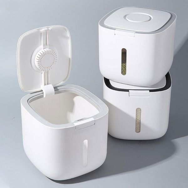storage bottles & jars 5/10kg rice bucket container insect-proof moisture-proof box food grain sealed kitchen organizer
storage bottles & jars 5/10kg rice bucket container insect-proof moisture-proof box food grain sealed kitchen organizer