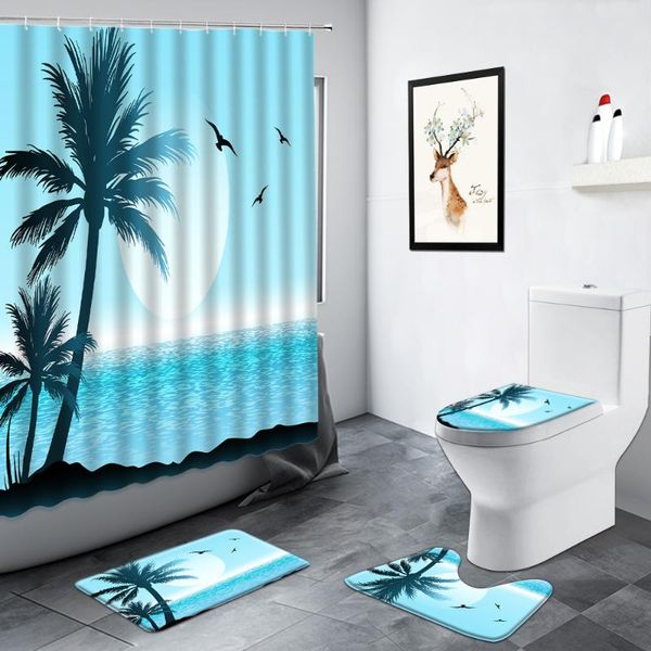 shower curtains landscape curtain palm trees ocean scenery bathroom bath mat flannel carpet anti-slip mats rug toilet decor sets
shower curtains landscape curtain palm trees ocean scenery bathroom bath mat flannel carpet anti-slip mats rug toilet decor sets