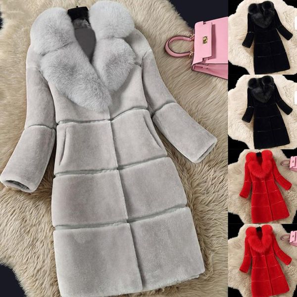 women's jackets 2021 women faux coat elegant thick warm fashion outerwear long fake jacket for, Black;brown
women's jackets 2021 women faux coat elegant thick warm fashion outerwear long fake jacket for, Black;brown