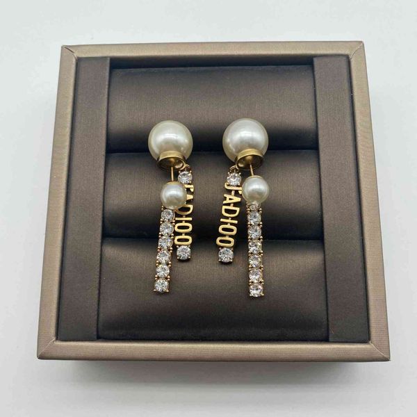 design jewelry letter diamond inlaid pearl removable two wear temperament simple 925 silver needle earrings female, Golden
design jewelry letter diamond inlaid pearl removable two wear temperament simple 925 silver needle earrings female, Golden