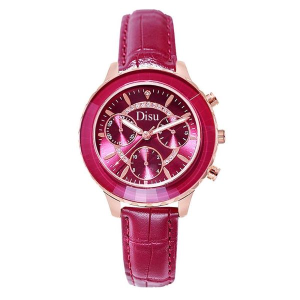 elegant women red dress watches luxury fashion ladies 2021 watch casual three eyes dial design female quartz thin leather clock wristwatches, Slivery;brown
elegant women red dress watches luxury fashion ladies 2021 watch casual three eyes dial design female quartz thin leather clock wristwatches, Slivery;brown