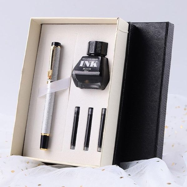 fountain pens classic metal pen set with ink bottle 3 x sacs dragon head clip kit business signature refillable
fountain pens classic metal pen set with ink bottle 3 x sacs dragon head clip kit business signature refillable