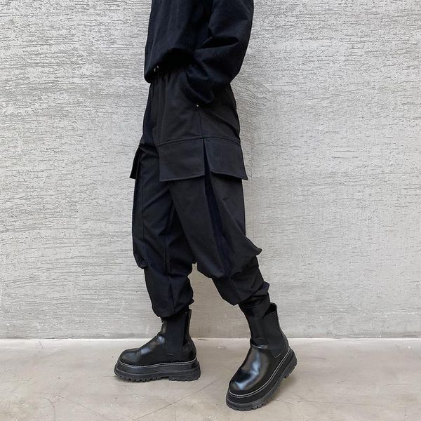 men's big pockets cargo harem pants 2021 black hip hop casual male joggers trousers fashion streetwear sweatpants
men's big pockets cargo harem pants 2021 black hip hop casual male joggers trousers fashion streetwear sweatpants