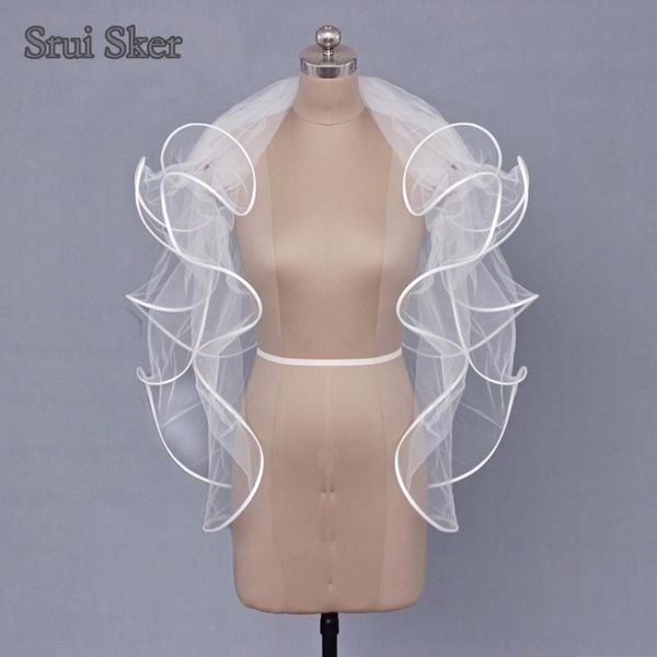 bridal veils classica multi-layer crinkle hem wedding veil ribbon edge accessories in stock, Black
bridal veils classica multi-layer crinkle hem wedding veil ribbon edge accessories in stock, Black