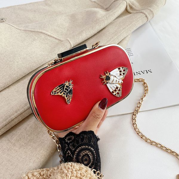 korean dinner hand women's small box fashion chain insect shoulder cross dressing bag
korean dinner hand women's small box fashion chain insect shoulder cross dressing bag