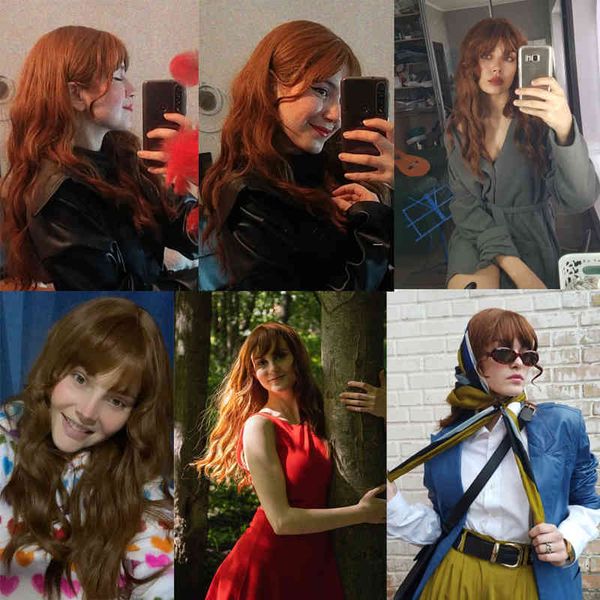 hair synthetic wigs cosplay henry margu long wavy auburn red synthetic wigs with bangs kinky curly natural hairs for daily cosplay party hea, Black
hair synthetic wigs cosplay henry margu long wavy auburn red synthetic wigs with bangs kinky curly natural hairs for daily cosplay party hea, Black