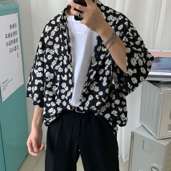 men's casual shirts floral printing short sleeve loose hawaiian camisa masculina streetwear fashion clothes white/black -2xl 5dzg
men's casual shirts floral printing short sleeve loose hawaiian camisa masculina streetwear fashion clothes white/black -2xl 5dzg