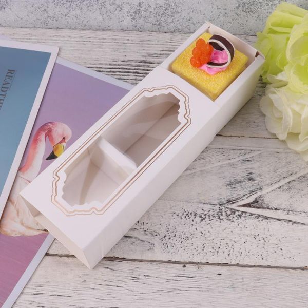 pcs baking box white paper macaron small cookie cake dessert party gift packing with clear window size wrap
pcs baking box white paper macaron small cookie cake dessert party gift packing with clear window size wrap