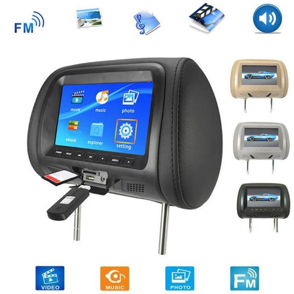 car video universal 7 inch headrest monitor rear seat entertainment multimedia mp3/mp4/fm/video/muisc/tf card player boutique
car video universal 7 inch headrest monitor rear seat entertainment multimedia mp3/mp4/fm/video/muisc/tf card player boutique