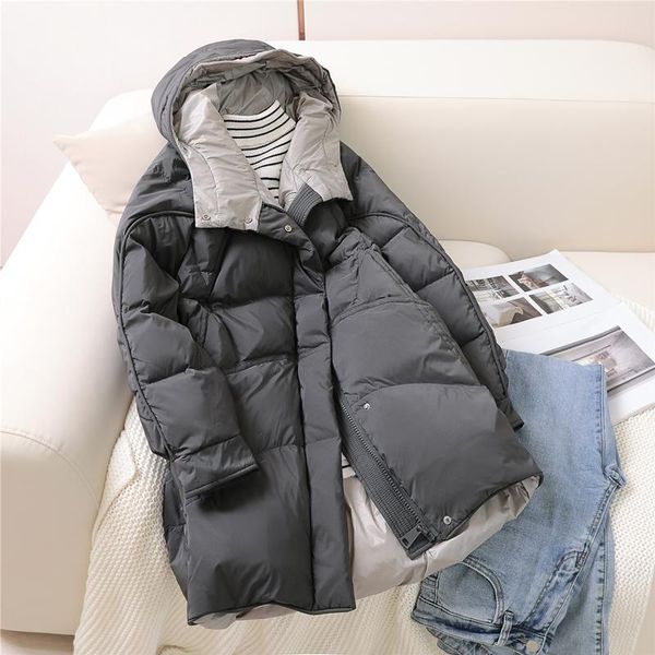 women's down & parkas zcwxm winter soft jacket women white duck fluffy hooded splicing colour warm coat loose bread clothes outwear, Black
women's down & parkas zcwxm winter soft jacket women white duck fluffy hooded splicing colour warm coat loose bread clothes outwear, Black