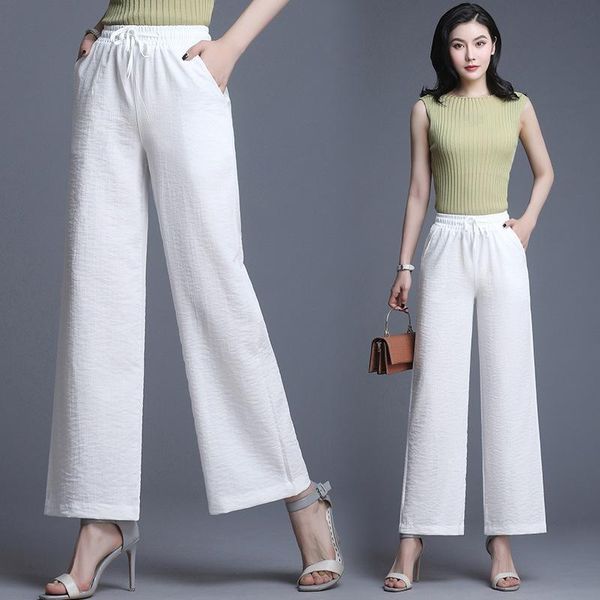 women's pants & capris 2021women wide leg autumn elastic waist loose cotton linen nine trousers solid work pantalon plus size 3xl 792, Black;white
women's pants & capris 2021women wide leg autumn elastic waist loose cotton linen nine trousers solid work pantalon plus size 3xl 792, Black;white