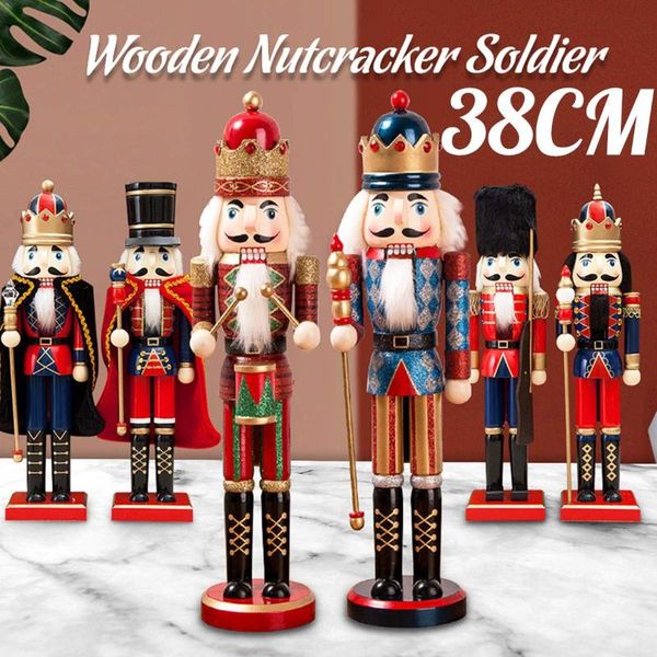 decorative objects & figurines 38cm christmas wooden nutcracker soldier jewelry children's room decoration ornament gift handcraft pupp
decorative objects & figurines 38cm christmas wooden nutcracker soldier jewelry children's room decoration ornament gift handcraft pupp