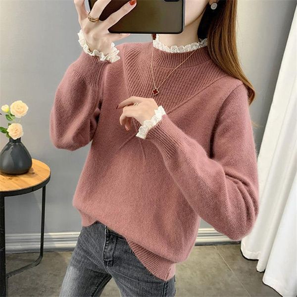 women's sweaters women knitted sweater warm elegant slimming vintage basic long sleeve streetwear female pullovers, White;black
women's sweaters women knitted sweater warm elegant slimming vintage basic long sleeve streetwear female pullovers, White;black