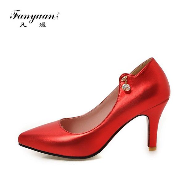 dress shoes fanyuan elegant crystal bead office lady solid thin high heels women spring mature pointed toe slip-on pumps, Black
dress shoes fanyuan elegant crystal bead office lady solid thin high heels women spring mature pointed toe slip-on pumps, Black