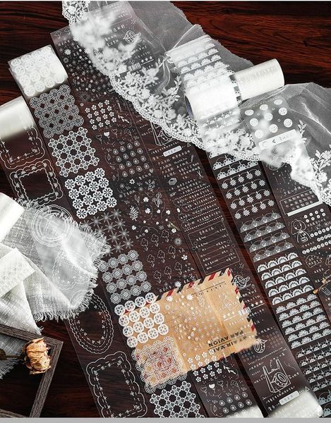 white ink tape splicing series salt transparent lace retro hand tent plant decoration material paste flower sticker gift wrap
white ink tape splicing series salt transparent lace retro hand tent plant decoration material paste flower sticker gift wrap