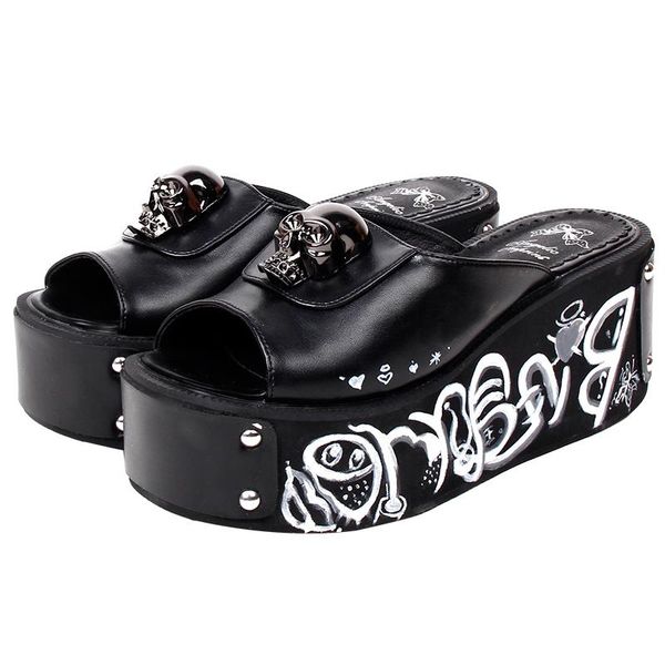 sandals angelic imprint woman cosplay punk shoes lady high heels pumps girl princess summer dress party hand painted rivets 8807, Black
sandals angelic imprint woman cosplay punk shoes lady high heels pumps girl princess summer dress party hand painted rivets 8807, Black