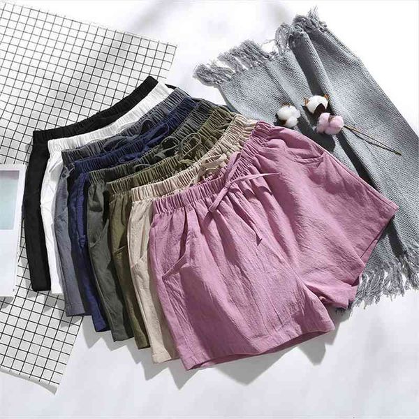 summer high waist cotton linen womens short fashion girl three point large size thin ladies wide leg, White;black
summer high waist cotton linen womens short fashion girl three point large size thin ladies wide leg, White;black